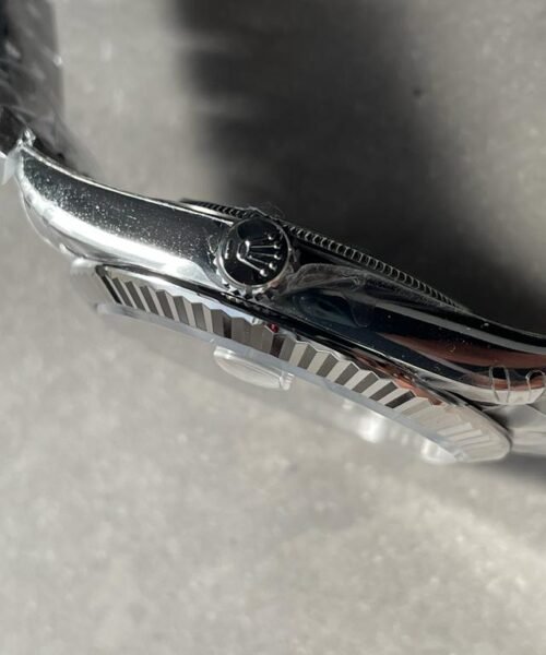 Datejust 41mm 126334 904L SS Fluted Bezel Patterned Blue MOTIF Dial on SS Jubilee Bracelet VSF VS3235 - Image 11