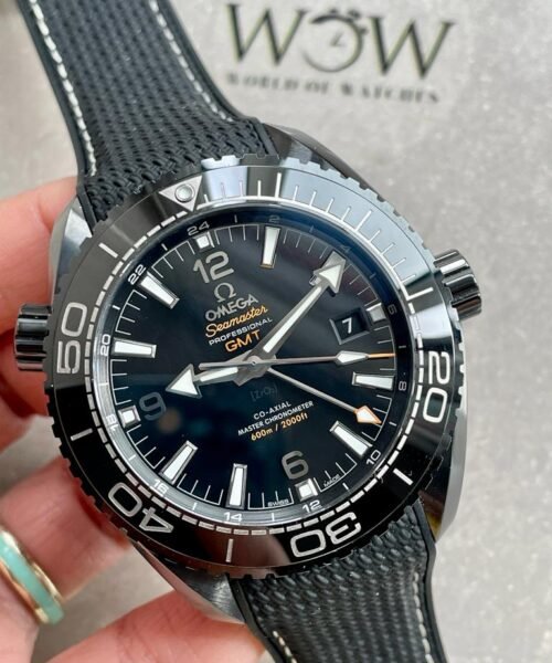 Omega Seamaster Planet Ocean 600M Deep Black In Red GMT 215.92.46.22.01.001 VSF PVD Black Dial Swiss 8906 - Image 12