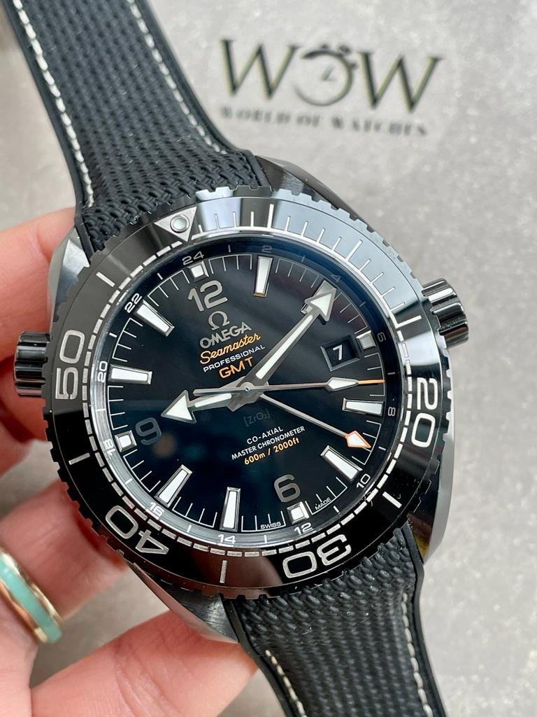 Omega Seamaster Planet Ocean 600M Deep Black In Red GMT 215.92.46.22.01.001 VSF PVD Black Dial Swiss 8906 - Image 12