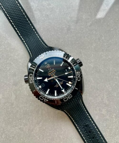 Omega Seamaster Planet Ocean 600M Deep Black In Red GMT 215.92.46.22.01.001 VSF PVD Black Dial Swiss 8906 - Image 9