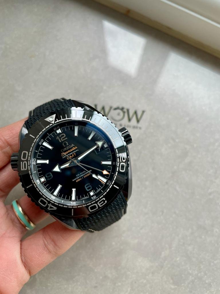 Omega Seamaster Planet Ocean 600M Deep Black In Red GMT 215.92.46.22.01.001 VSF PVD Black Dial Swiss 8906 - Image 8