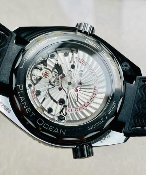 Omega Seamaster Planet Ocean 600M Deep Black In Red GMT 215.92.46.22.01.001 VSF PVD Black Dial Swiss 8906 - Image 15