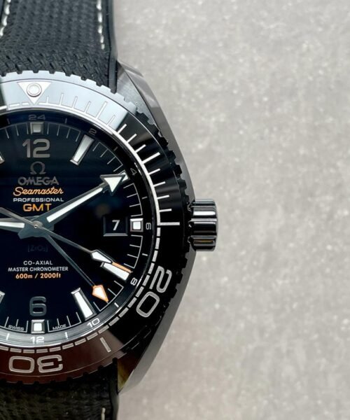 Omega Seamaster Planet Ocean 600M Deep Black In Red GMT 215.92.46.22.01.001 VSF PVD Black Dial Swiss 8906 - Image 6