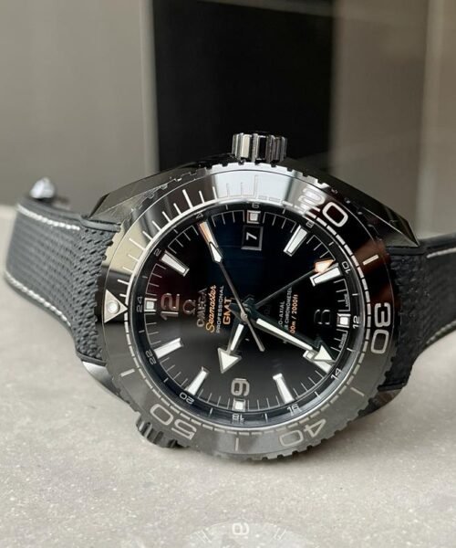 Omega Seamaster Planet Ocean 600M Deep Black In Red GMT 215.92.46.22.01.001 VSF PVD Black Dial Swiss 8906 - Image 3