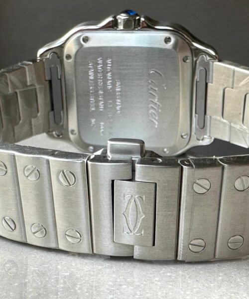 Santos 35mm 2018 RXW 1:1 Best Edition White Dial on SS SmartLinks Bracelet MIYOTA 9015 - Image 11