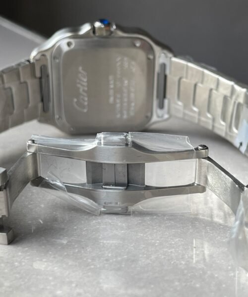 Santos 35mm 2018 SS/YG RXW 1:1 Best Edition White Dial on SS/YG SmartLinks Bracelet MIYOTA 9015 - Image 10