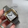 Santos 35mm 2018 SS/YG RXW 1:1 Best Edition White Dial on SS/YG SmartLinks Bracelet MIYOTA 9015