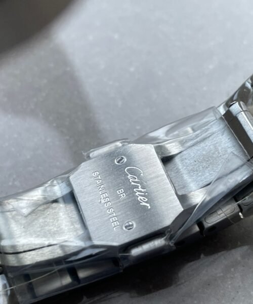 Santos 35mm 2018 SS/YG RXW 1:1 Best Edition White Dial on SS/YG SmartLinks Bracelet MIYOTA 9015 - Image 11