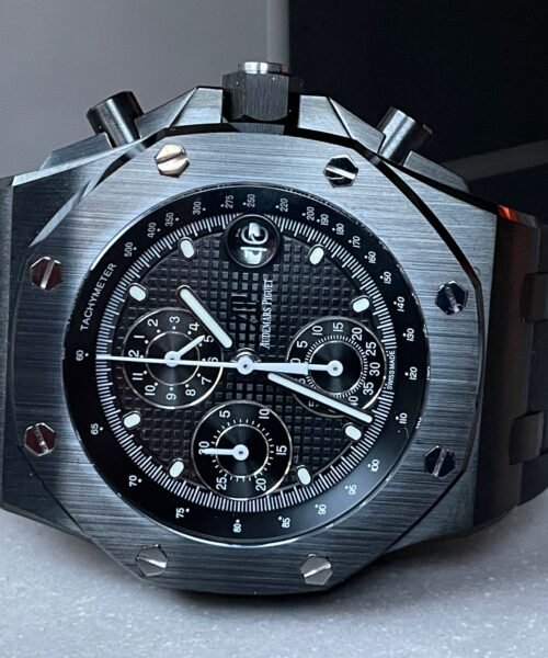Royal Oak Offshore Chronograph CER Black Dial on Rubber Strap APF A3126 Mod - Image 8