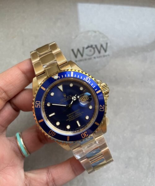 Submariner 116618 LB Blue Ceramic YG Plated 904L Steel Clean Factory 1:1 Best Edition VS3135 - Image 5