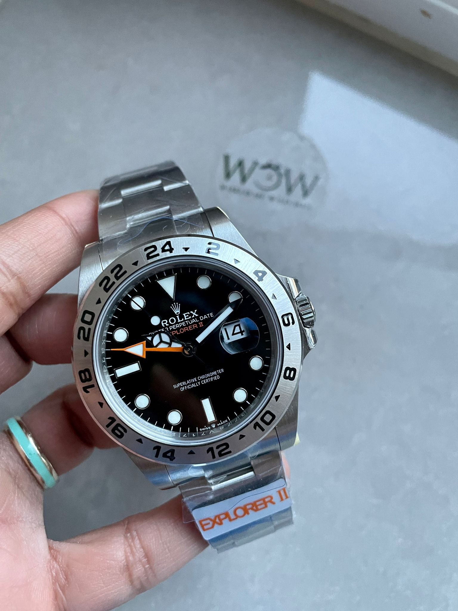 Explorer II 42mm 226570 904L SS JVSF Best Edition Black Dial on SS Bracelet VR3285