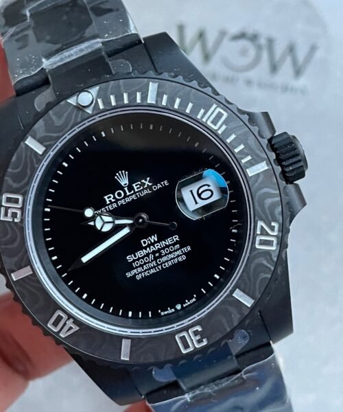 Submariner DiW 904L DLC Graduated Blue Dial on DLC Strap VSF VS3135 - Image 3