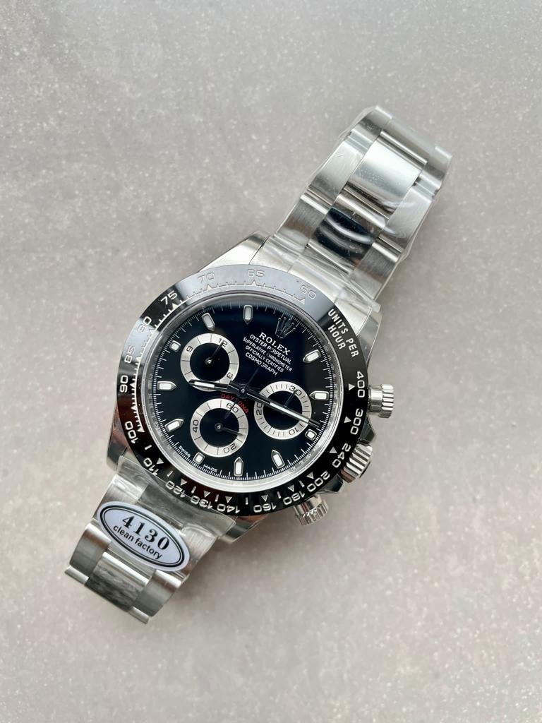 Daytona 116500 1:1 PANDA Best Edition CF 904L SS Case and Bracelet BLACK Dial CLEAN FACTORY - Image 11