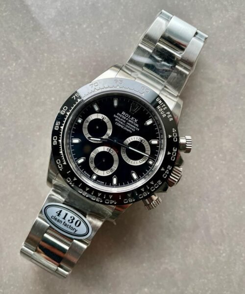 Daytona 116500 1:1 PANDA Best Edition CF 904L SS Case and Bracelet BLACK Dial CLEAN FACTORY - Image 9