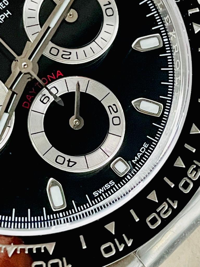 Daytona 116500 1:1 PANDA Best Edition CF 904L SS Case and Bracelet BLACK Dial CLEAN FACTORY - Image 18