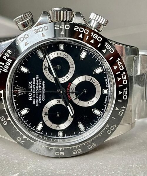 Daytona 116500 1:1 PANDA Best Edition CF 904L SS Case and Bracelet BLACK Dial CLEAN FACTORY - Image 5