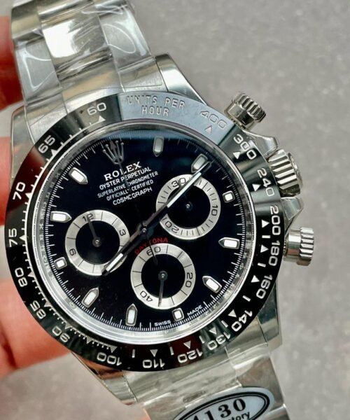 Daytona 116500 1:1 PANDA Best Edition CF 904L SS Case and Bracelet BLACK Dial CLEAN FACTORY - Image 4