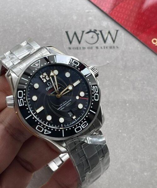 Seamaster Diver 300m Co-Axial Master Chronometer "James Bond 007 " SS Black Dial on SS Bracelet VSF ORF Asia 8800  50TH ANNIVERSARY