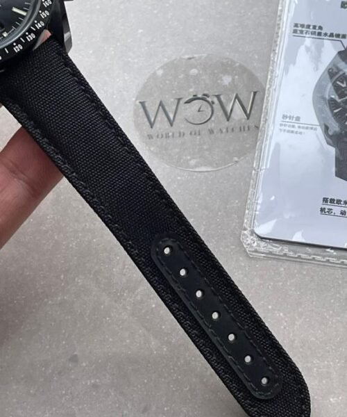 SPEEDMASTER "DARK SIDE OF THE MOON" REAL CERAMIC OMF 1:1 BEST EDITION BLACK BLACK ON NYLON STRAP A9300 V2 - Image 9