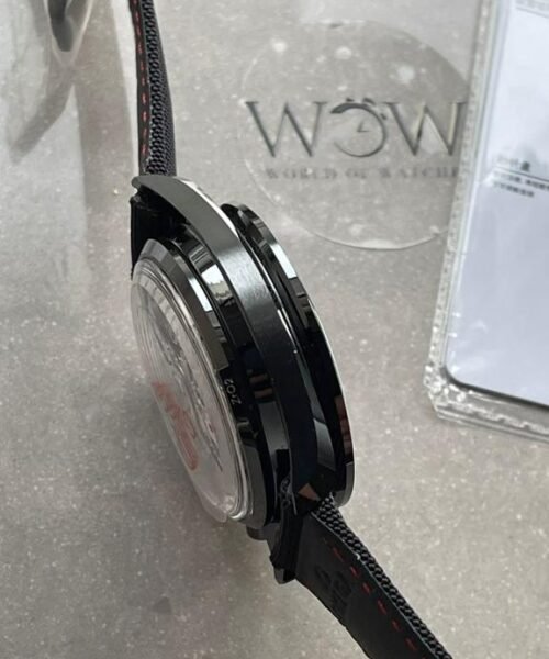 SPEEDMASTER "DARK SIDE OF THE MOON" REAL CERAMIC OMF 1:1 BEST EDITION BLACK BLACK ON NYLON STRAP A9300 V2 - Image 7