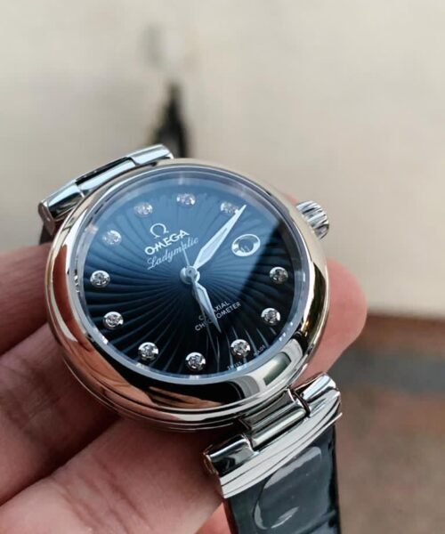 V6F 34mm LADYMATIC SS BLACK LEATHER STRAP A2836 - Image 3