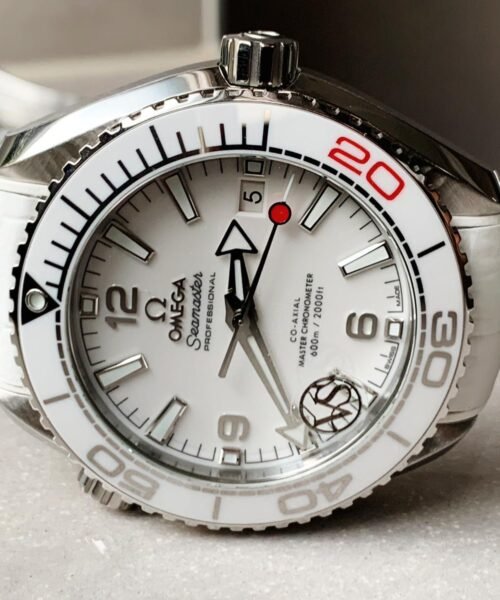 Planet Ocean SEAMASTER 39.5mm Olympic Games SS VSF 1:1 Best Edition White Dial on White Rubber Strap A8800 - Image 3