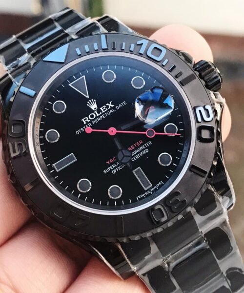 YachtMaster All Black PVD VRF Best Edition Black Dial on PVD Bracelet SA3135 - Image 2
