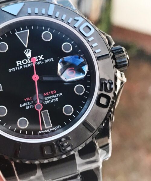 YachtMaster All Black PVD VRF Best Edition Black Dial on PVD Bracelet SA3135 - Image 3