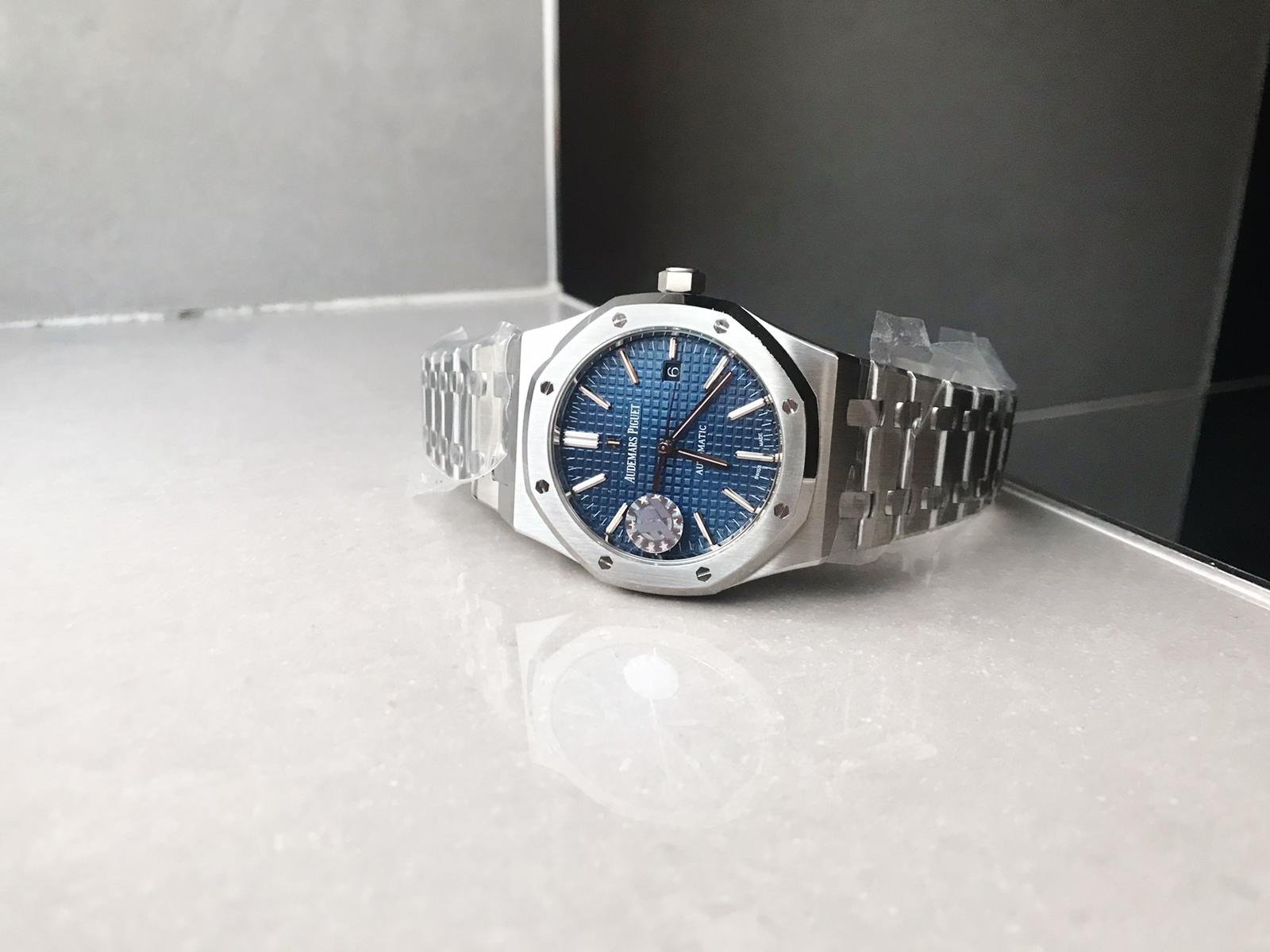 Royal Oak 41mm 15400 SS ZF Best Edition Blue Textured Dial on SS Bracelet A3120 - Image 4
