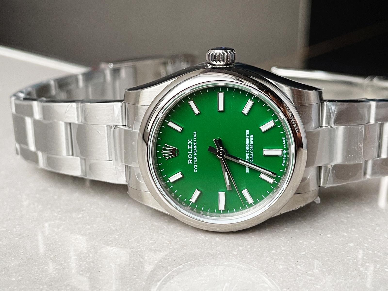 Oyster Perpetual 31mm 277200 EWF Best Edition GREEN Dial on SS Bracelet 6T15 - Image 4