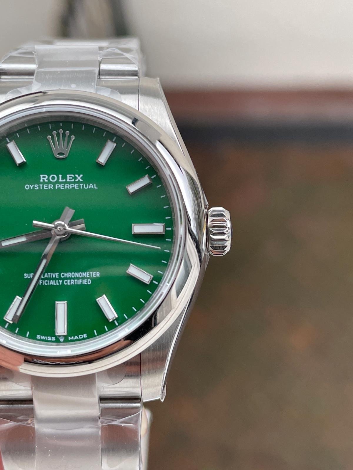 Oyster Perpetual 31mm 277200 EWF Best Edition GREEN Dial on SS Bracelet 6T15 - Image 3