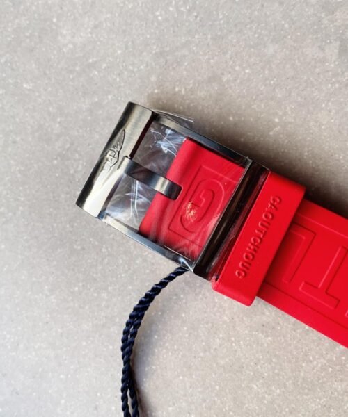 Avenger GMT SS GF 1:1 Best Edition Black Dial Stick Markers on RED rubber Strap A2836 V2 limited edition - Image 9