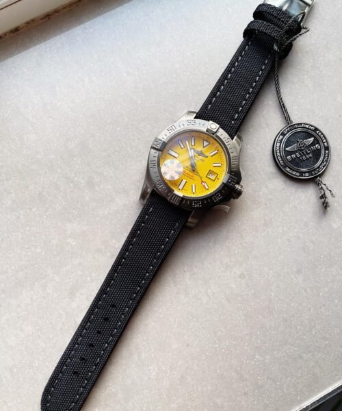 Avenger II Seawolf PVD GF 1:1 Best Edition Yellow Dial on Black Rubber Strap A2824 V2 - Image 8