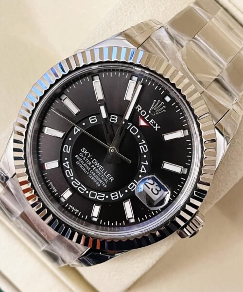 Sky-Dweller 326934 SS Noob 1:1 Best Edition Black Dial on SS Bracelet A23J - Image 5