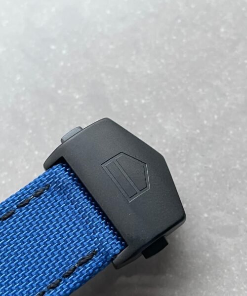 Aquaracer Calibre 43mm SS V6F Best Edition Black Blue Textured Dial Black Blue Ceramic Bezel on Blue Nylon Strap A2824 - Image 10