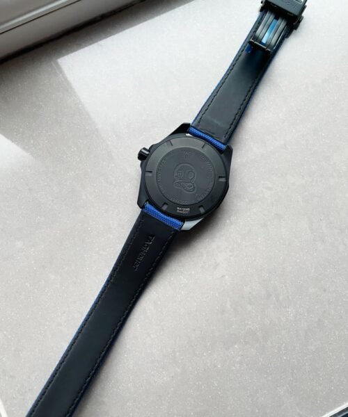 Aquaracer Calibre 43mm SS V6F Best Edition Black Blue Textured Dial Black Blue Ceramic Bezel on Blue Nylon Strap A2824 - Image 12