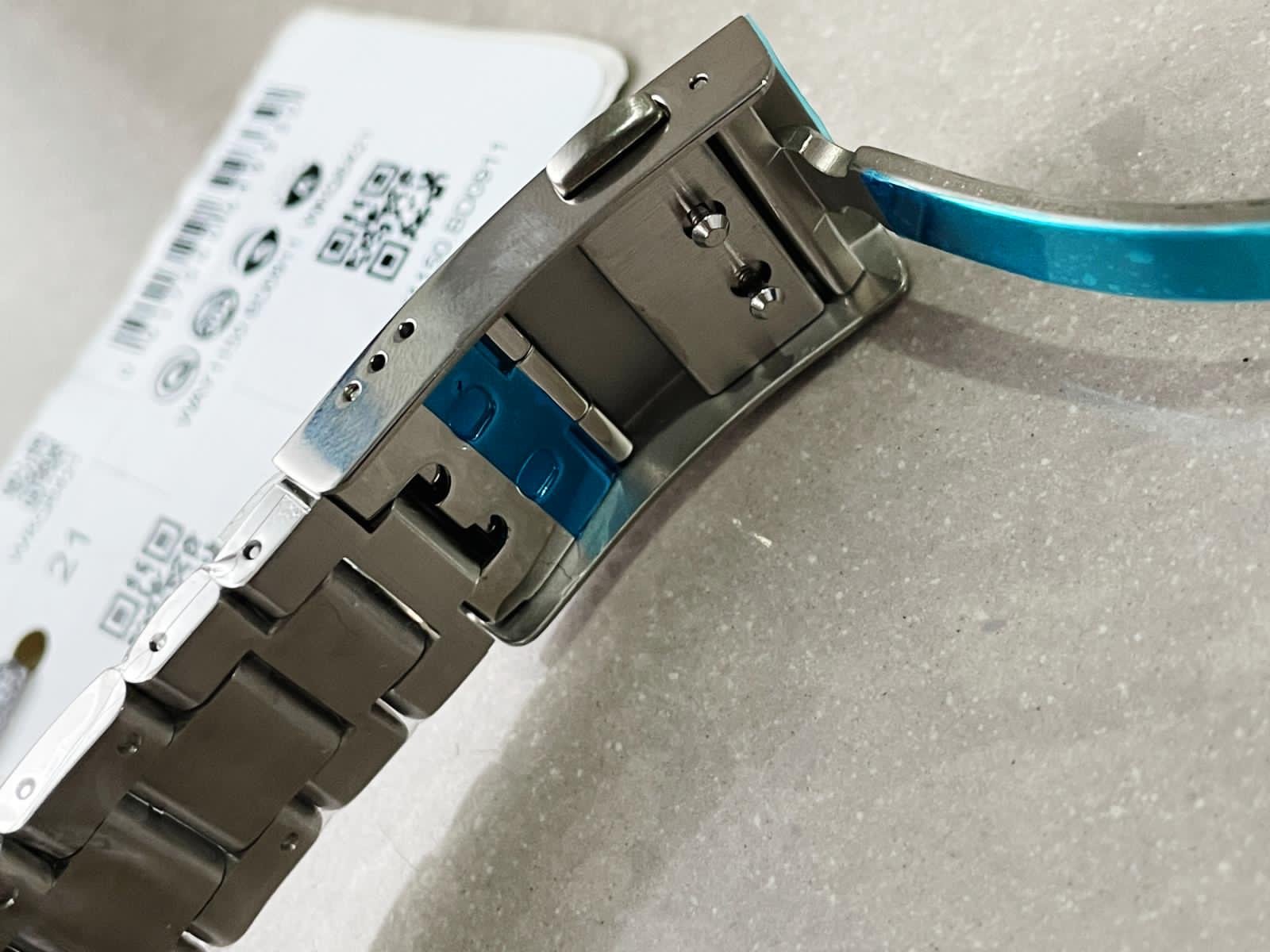 Aquaracer 41mm white face Stainless Steel RG bezel SS strap - Image 11