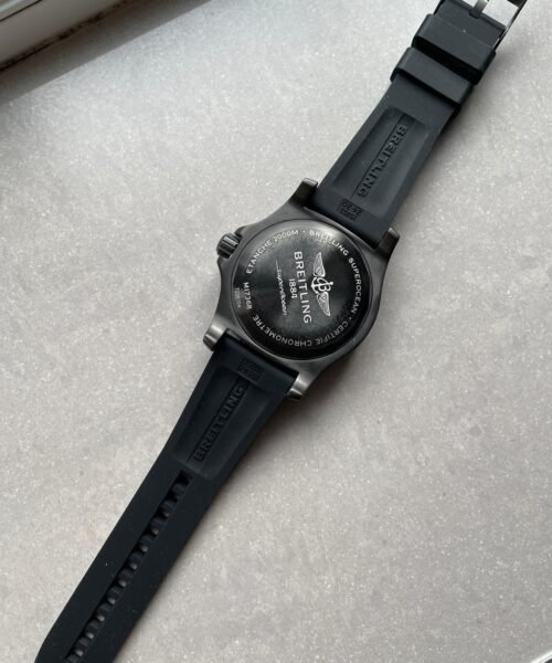 Superocean Automatic 44 TF 1:1 Best Edition Black Dial Black Bezel on Black Rubber Strap A2824 - Image 10
