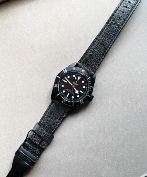 HERITAGE 2016 BLACK BAY SHIELD DLC ZF 1:1 BEST EDITION BLACK BEZEL ON ASSO. LEATHER STRAP A2824 - Image 7