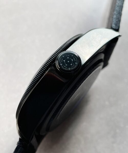 HERITAGE 2016 BLACK BAY SHIELD DLC ZF 1:1 BEST EDITION BLACK BEZEL ON ASSO. LEATHER STRAP A2824 - Image 9