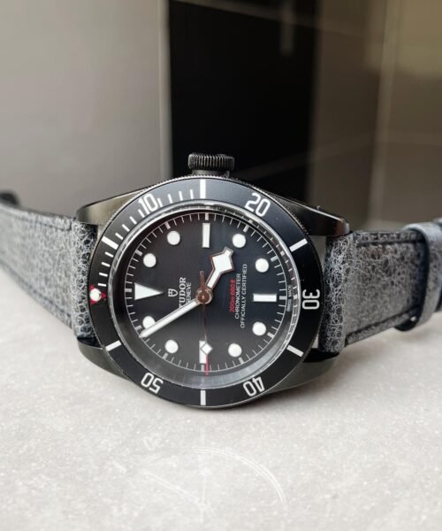 HERITAGE 2016 BLACK BAY SHIELD DLC ZF 1:1 BEST EDITION BLACK BEZEL ON ASSO. LEATHER STRAP A2824 - Image 10