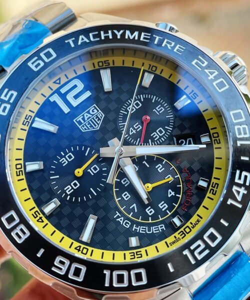 Formula 1 TAG Black dial silver SS strap OGF - Image 3