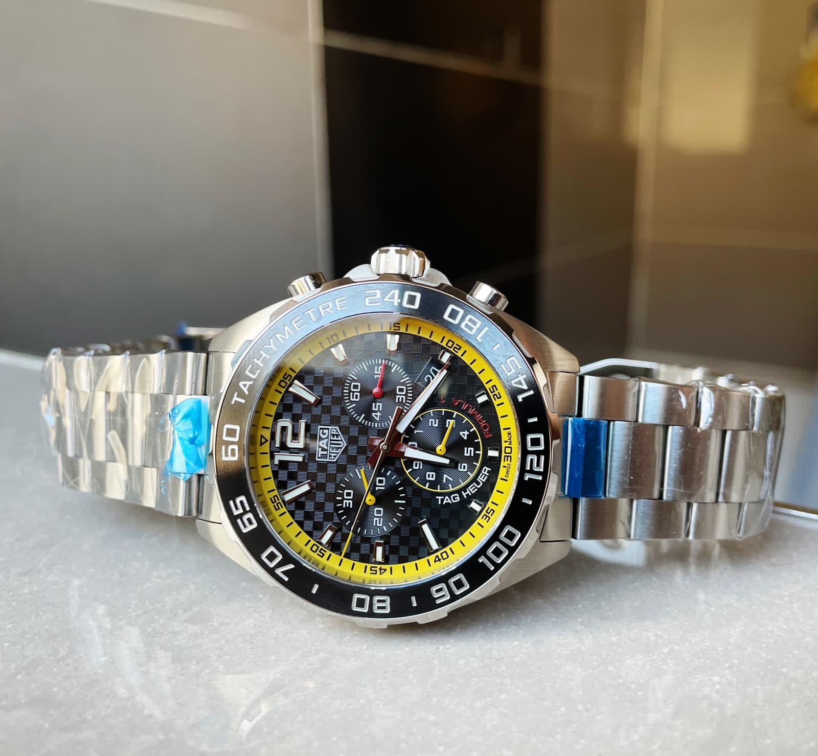 Formula 1 TAG Black dial silver SS strap OGF - Image 4