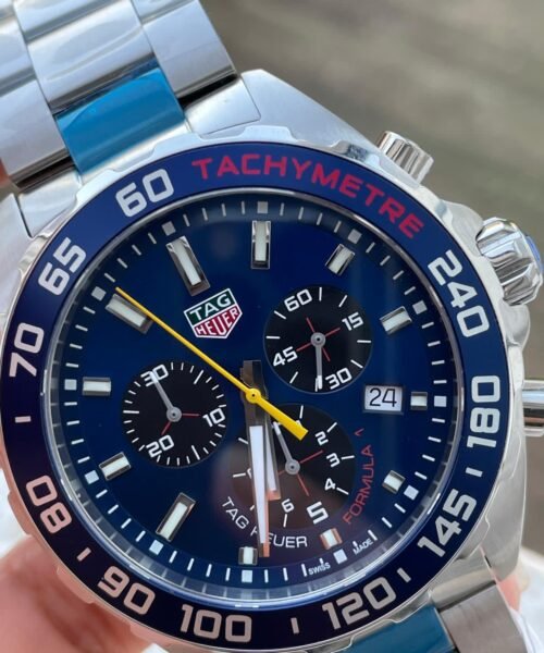 Formula 1 TAG Blue dial Blue ceramic bezel silver SS strap OGF Redbull - Image 3