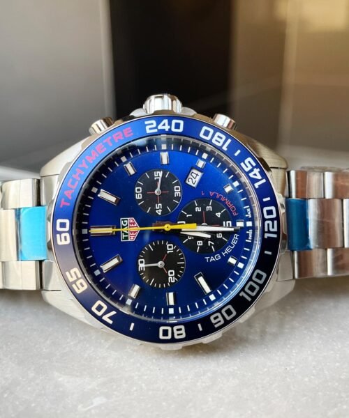 Formula 1 TAG Blue dial Blue ceramic bezel silver SS strap OGF Redbull - Image 6