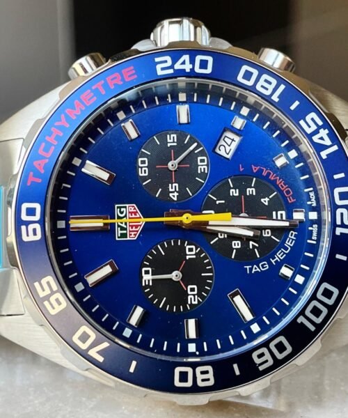 Formula 1 TAG Blue dial Blue ceramic bezel silver SS strap OGF Redbull - Image 2