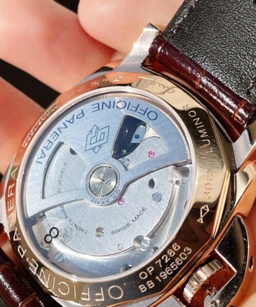 PAM1042 Luminor Due RG VSF Best Edition White Dial on Brown Leather Strap - Image 11