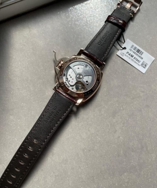 PAM1042 Luminor Due RG VSF Best Edition White Dial on Brown Leather Strap - Image 16