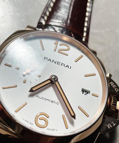 PAM1042 Luminor Due RG VSF Best Edition White Dial on Brown Leather Strap - Image 2