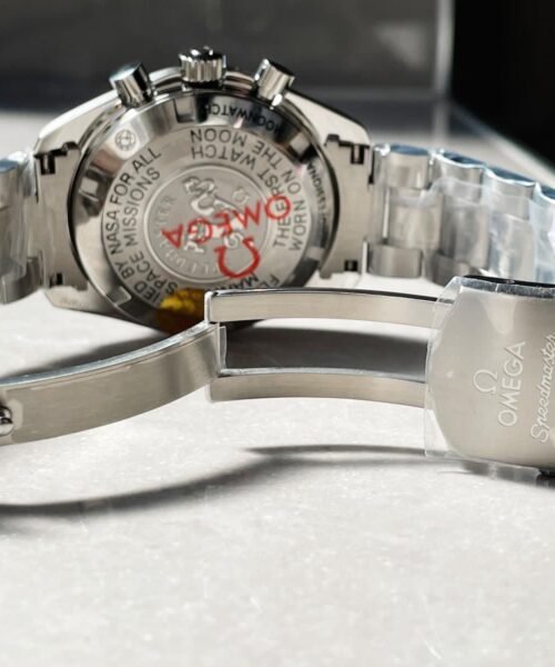 Speedmaster MoonWatch SS Sapphire Crystal Black Dial on SS Bracelet Manual Winding Chrono Movement - Image 10